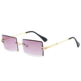 New Trend Frameless Rectangular Sunglasses Women/Men